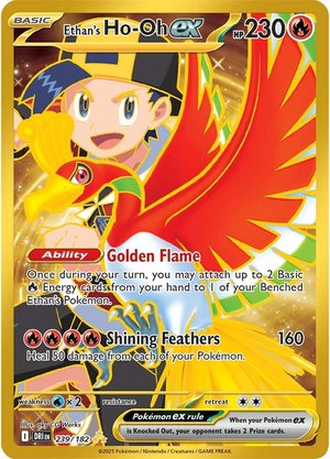 Ethan's Ho-Oh EX - 239-182 - SECRET RARE
