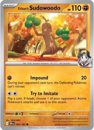 Ethan's Sudowoodo - 093-182 (RH)