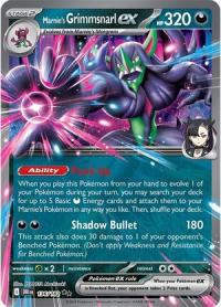 pokemon s v destined rivals marnie s grimmsnarl ex 136 182