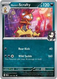 pokemon s v destined rivals marnie s scrafty 133 182