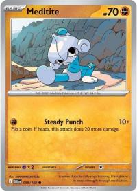 pokemon s v destined rivals meditite 099 182