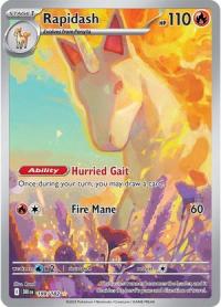 pokemon s v destined rivals rapidash 189 182 illustrator rare