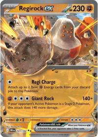 pokemon s v destined rivals regirock ex 101 182