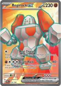 pokemon s v destined rivals regirock ex 214 182 full art