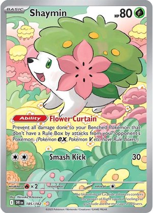 Shaymin - 185-182 - Illustrator Rare