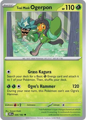 Teal Mask Ogerpon - 026-182 (RH)