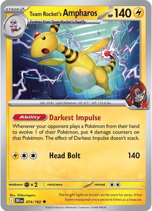 Team Rocket's Ampharos - 074-182