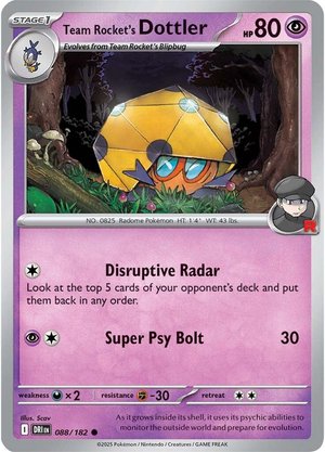 Team Rocket's Dottler - 088-182