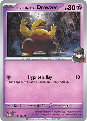 Team Rocket's Drowzee - 079-182 (RH)
