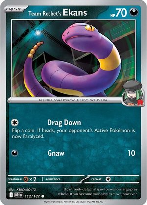 Team Rocket's Ekans - 112-182 (RH)