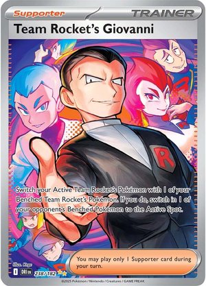Team Rocket's Giovanni - 238-182 - Special Illustrator Rare