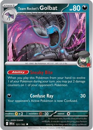 Team Rocket's Golbat - 121-182