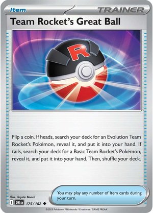 Team Rocket's Great Ball - 175-182