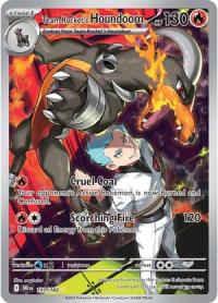 pokemon s v destined rivals team rocket s houndoom 191 182 illustrator rare
