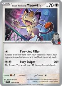 pokemon s v destined rivals team rocket s meowth 149 182