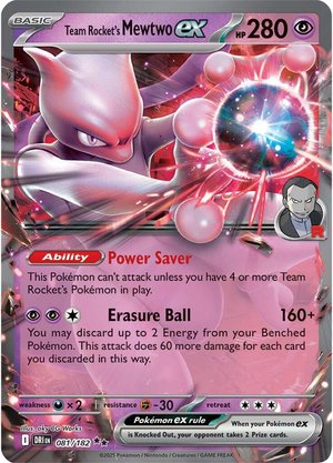 Team Rocket's Mewtwo EX - 081-182