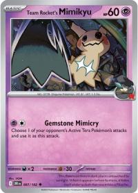 pokemon s v destined rivals team rocket s mimikyu 087 182