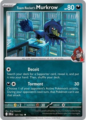 Team Rocket's Murkrow - 127-182 (RH)
