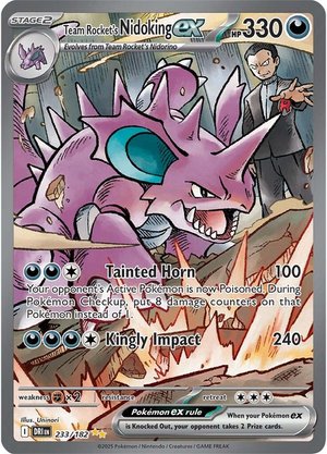 Team Rocket's Nidoking EX - 233-182 - Special Illustrator Rare