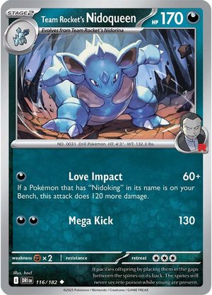 Team Rocket's Nidoqueen - 116-182 (RH)