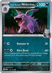 pokemon s v destined rivals team rocket s nidorino 118 182