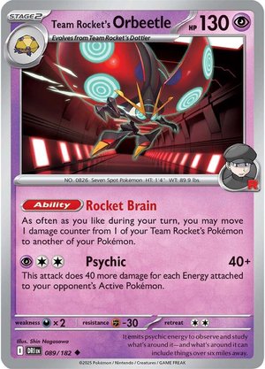 Team Rocket's Orbeetle - 089-182 (RH)