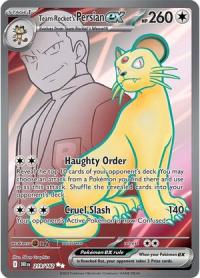 pokemon s v destined rivals team rocket s persian ex 219 182 full art