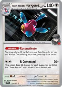 pokemon s v destined rivals team rocket s porygon z 155 182