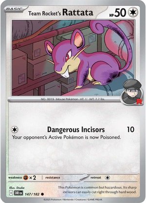 Team Rocket's Rattata - 147-182