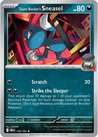 pokemon s v destined rivals team rocket s sneasel 128 182