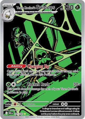 Team Rocket's Spidops - 187-182 - Illustrator Rare