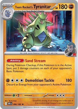 Team Rocket's Tyranitar - 096-182