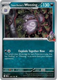 pokemon s v destined rivals team rocket s weezing 126 182