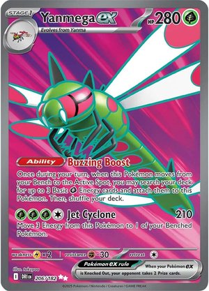Yanmega EX - 206-182 - FULL ART