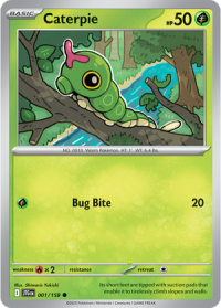 pokemon s v journey together caterpie 001 159 rh