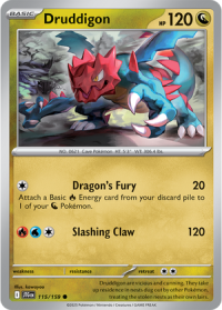 pokemon s v journey together druddigon 115 159