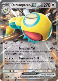 pokemon s v journey together dudunsparce ex 121 159