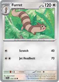 pokemon s v journey together furret 119 159