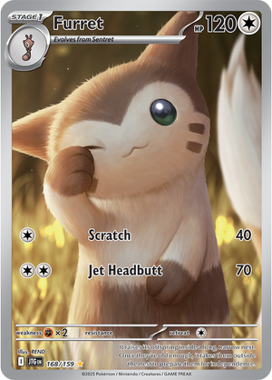 Furret - 168-159 - Illustrator Rare