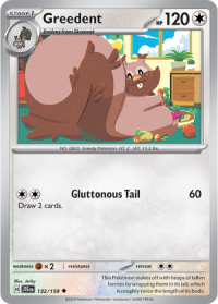 pokemon s v journey together greedent 132 159