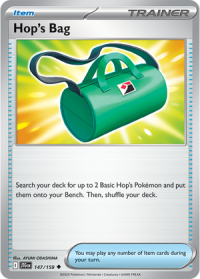 pokemon s v journey together hop s bag 147 159