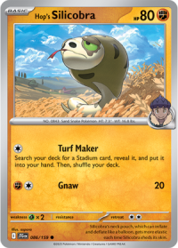 pokemon s v journey together hop s silicobra 086 159 rh