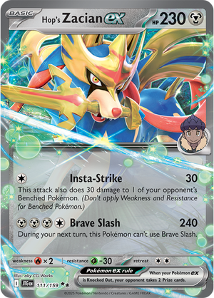 Hop's Zacian EX - 111-159