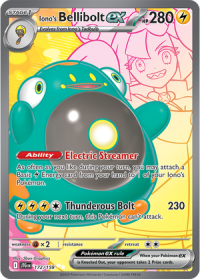 pokemon s v journey together iono s bellibolt ex 172 159 full art