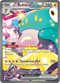 pokemon s v journey together iono s bellibolt ex 183 159 special illustrator rare