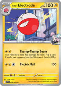pokemon s v journey together iono s electrode 048 159
