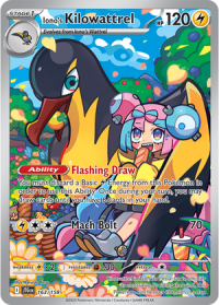 pokemon s v journey together iono s kilowattrel 163 159 illustrator rare