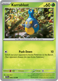 pokemon s v journey together karrablast 009 159