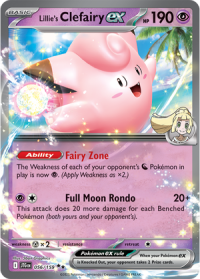 pokemon s v journey together lillie s clefairy ex 056 159