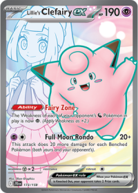 pokemon s v journey together lillie s clefairy ex 173 159 full art